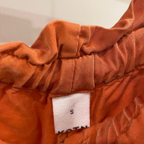 Orange Two Piece Kotn Set Size S - Picture 3 of 3